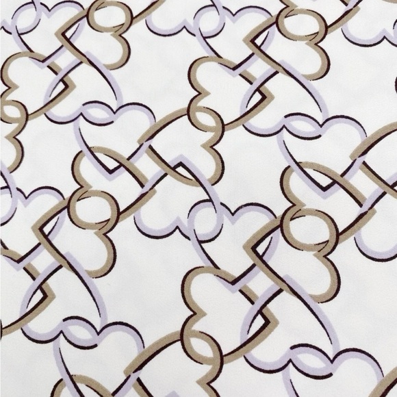 Ann Taylor Women’s Pullover Chain Heart Modal Blouse Size Large Petite - Picture 3 of 7